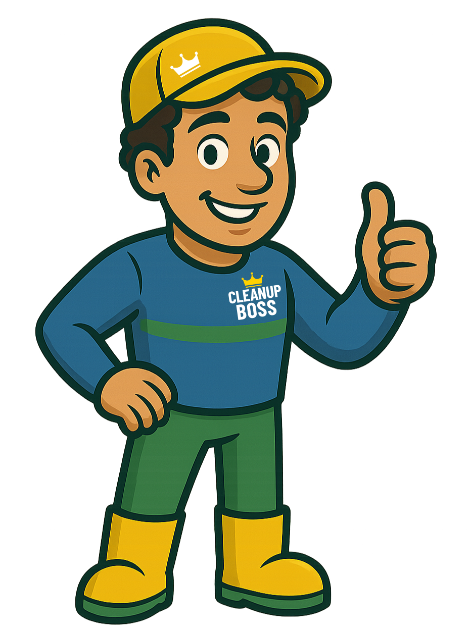 CleanUp Boss Mascot